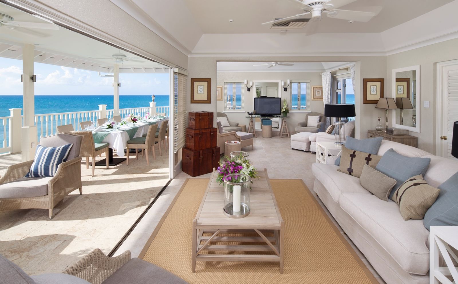 Living room- Rock Cottage - Antigua