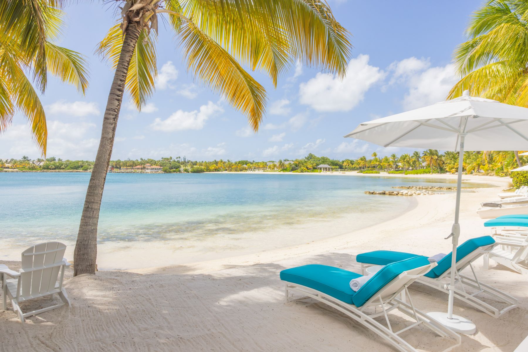 Beach at Sandy Cove, Jumby Bay in Antigua
