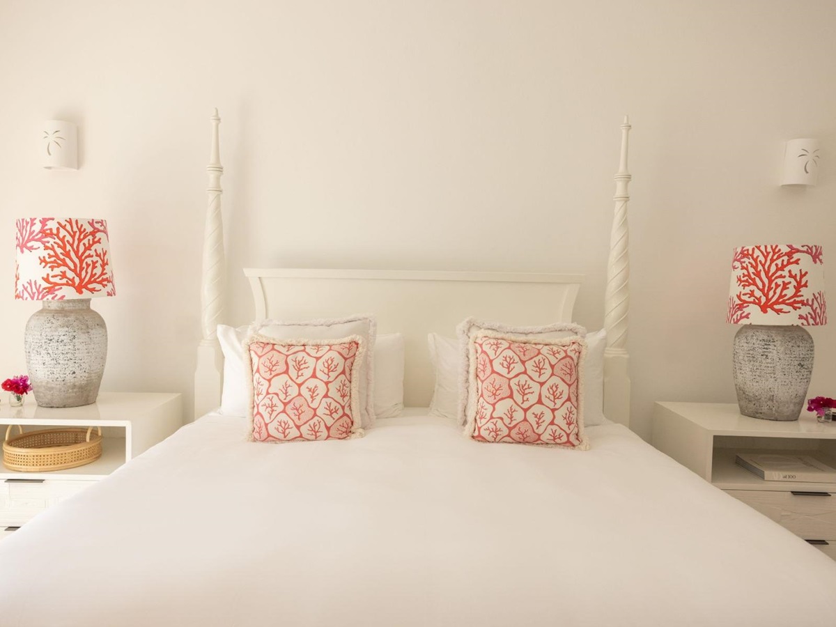 Bedroom 1 at Sandy Cove, Jumby Bay in Antigua