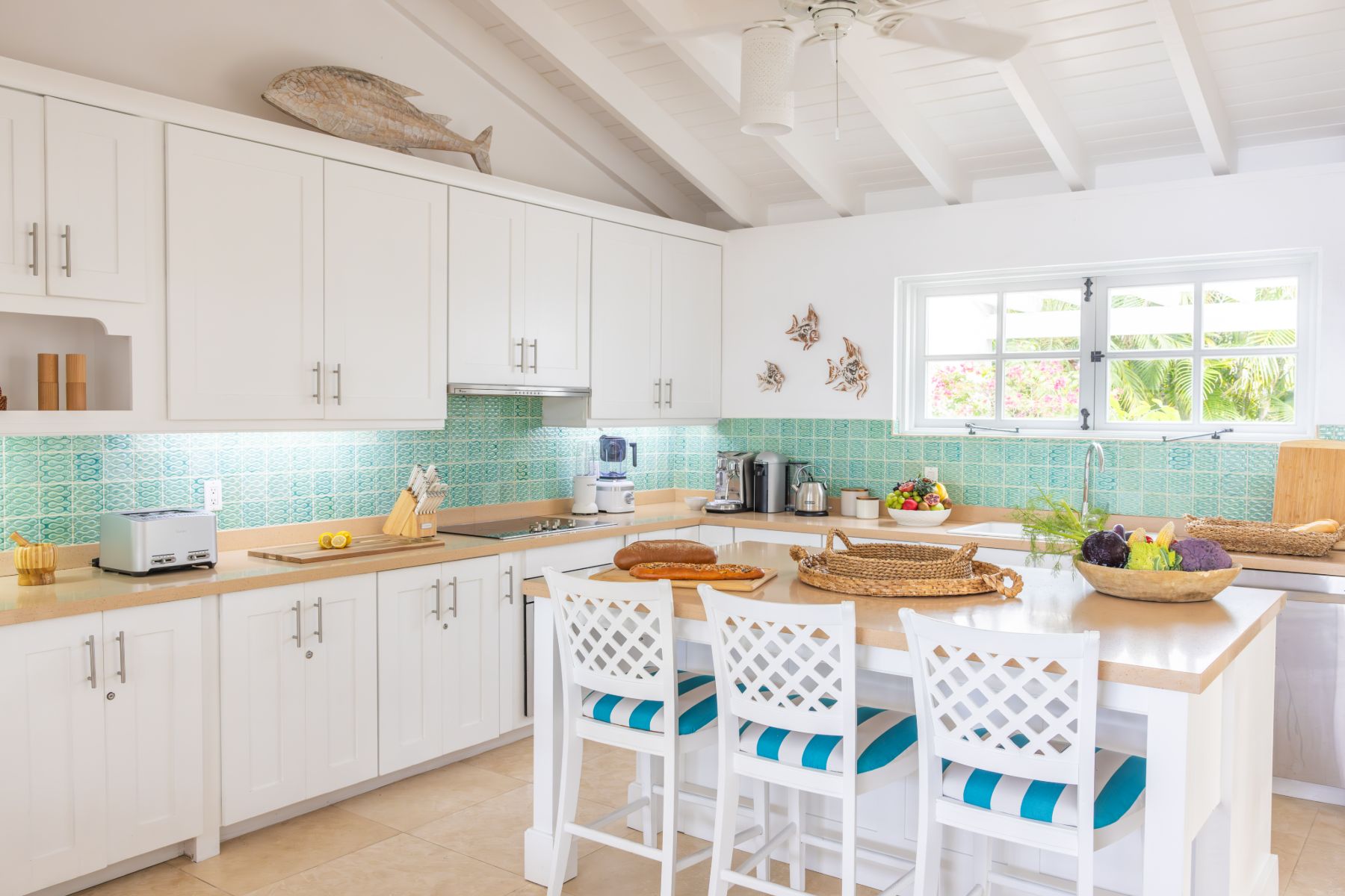 Kitchen at Sandy Cove, Jumby Bay in Antigua