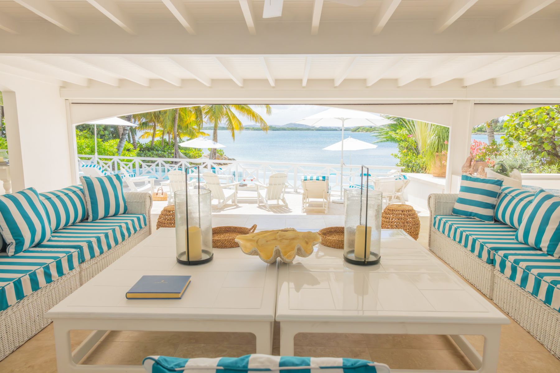 Living Room at Sandy Cove, Jumby Bay in Antigua