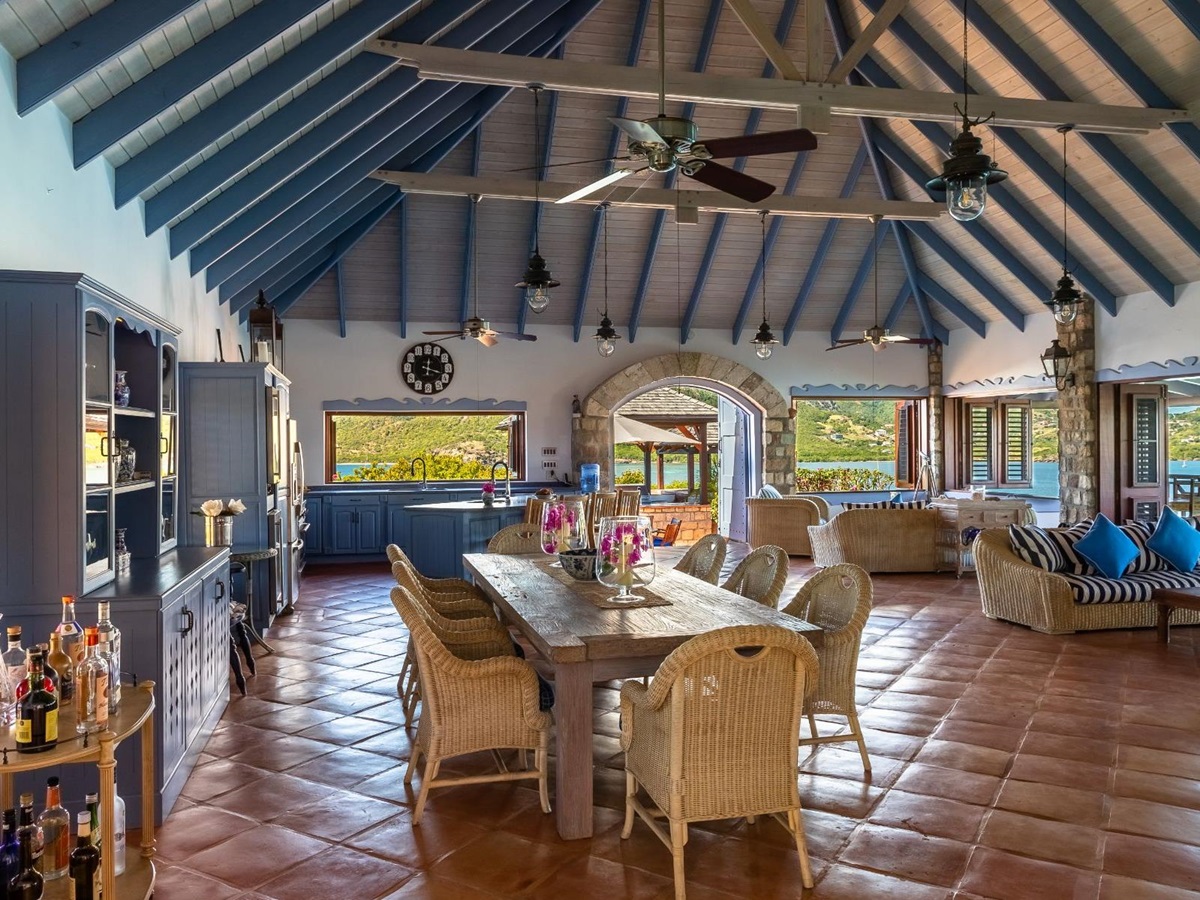 Dining Area at St Anne's Point in Antigua