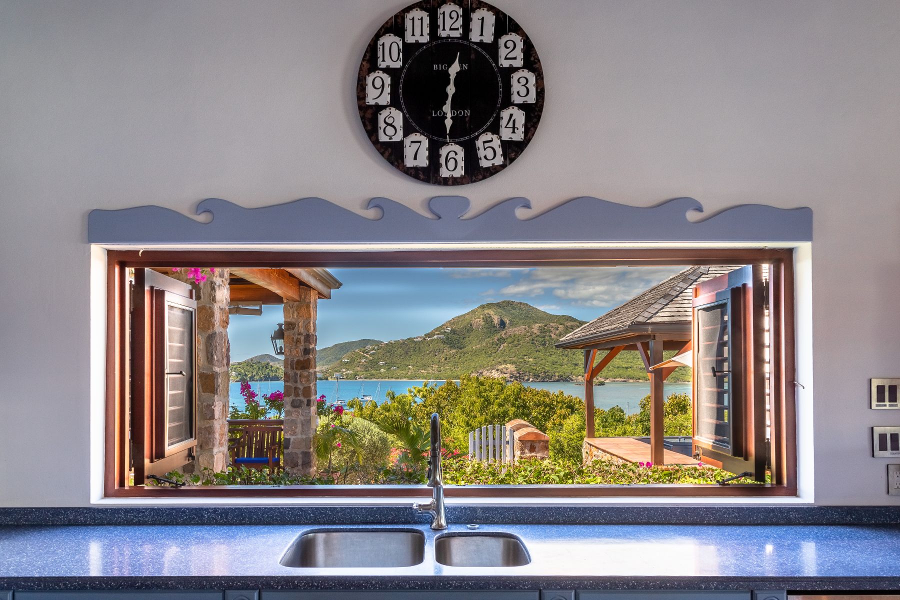 View from the Kitchen at St Anne's Point in Antigua
