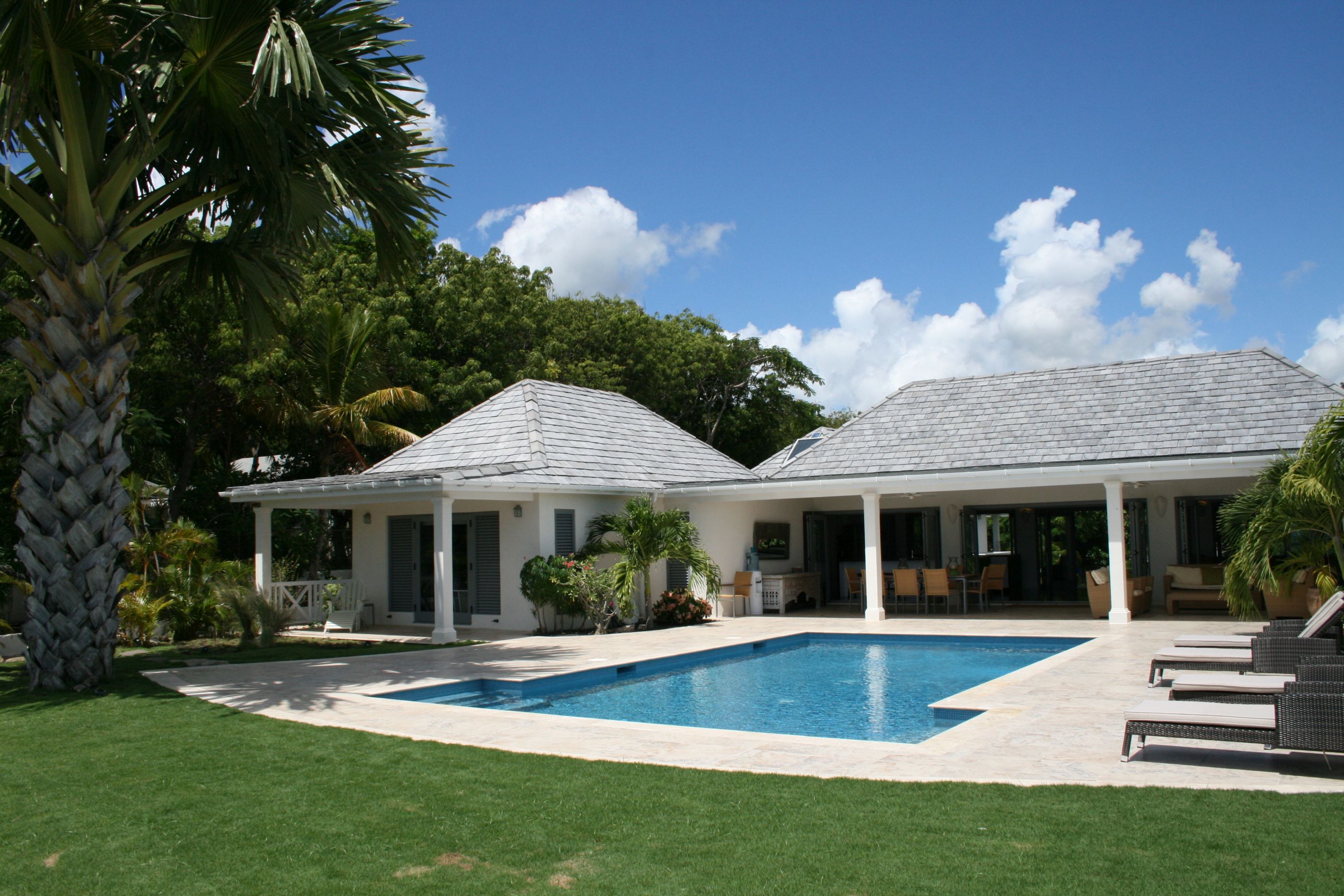 The exterior of the Hill Club, Antigua