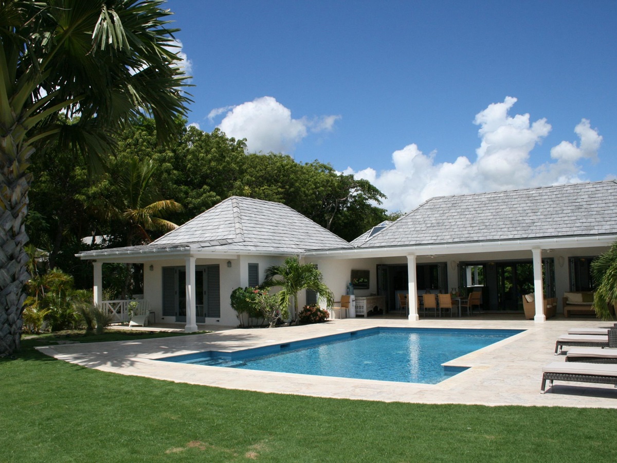The exterior of the Hill Club, Antigua