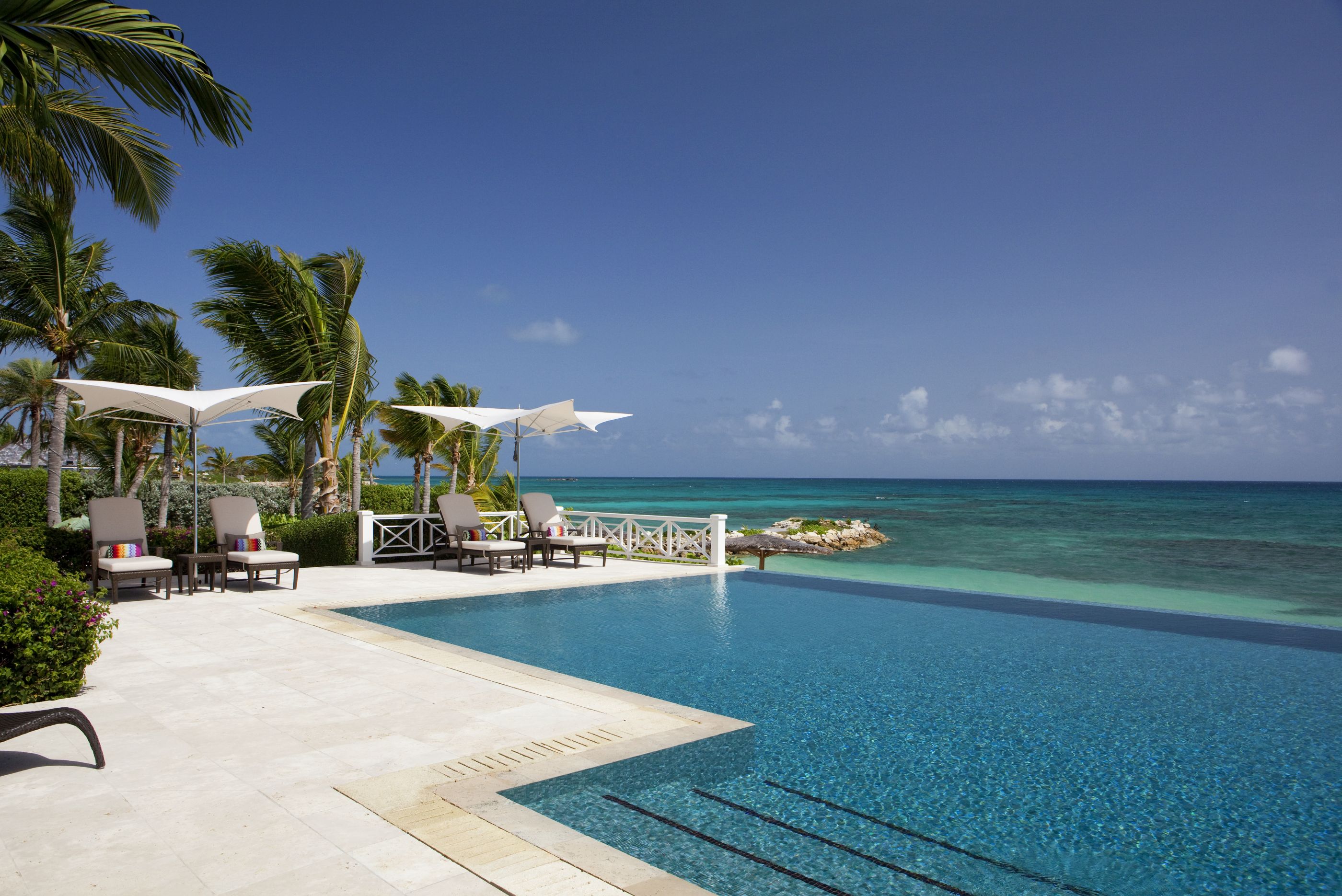 Swimming pool of Turtle Reef, Antigua