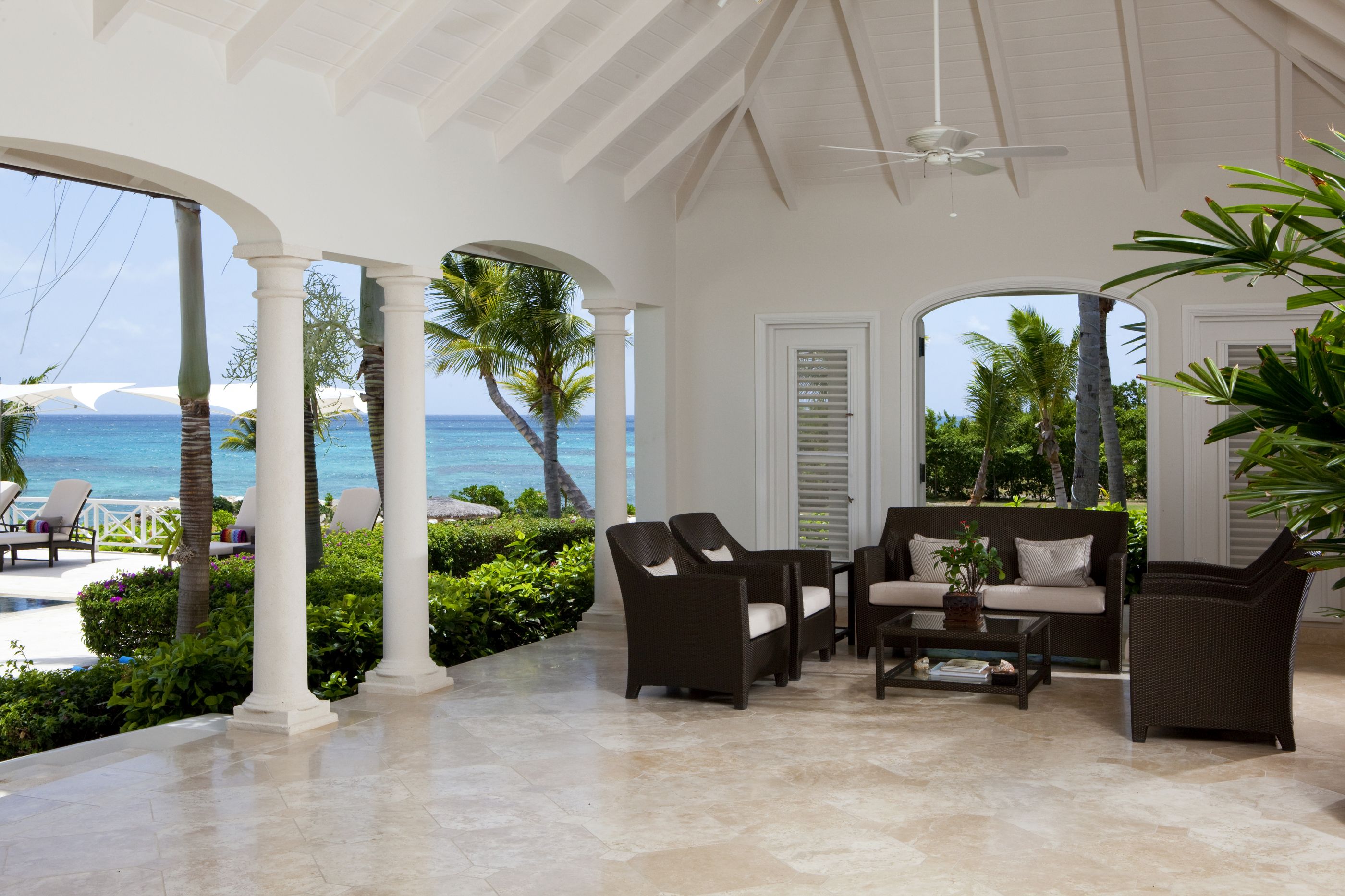 Sitting area in Turtle Reef, Antigua