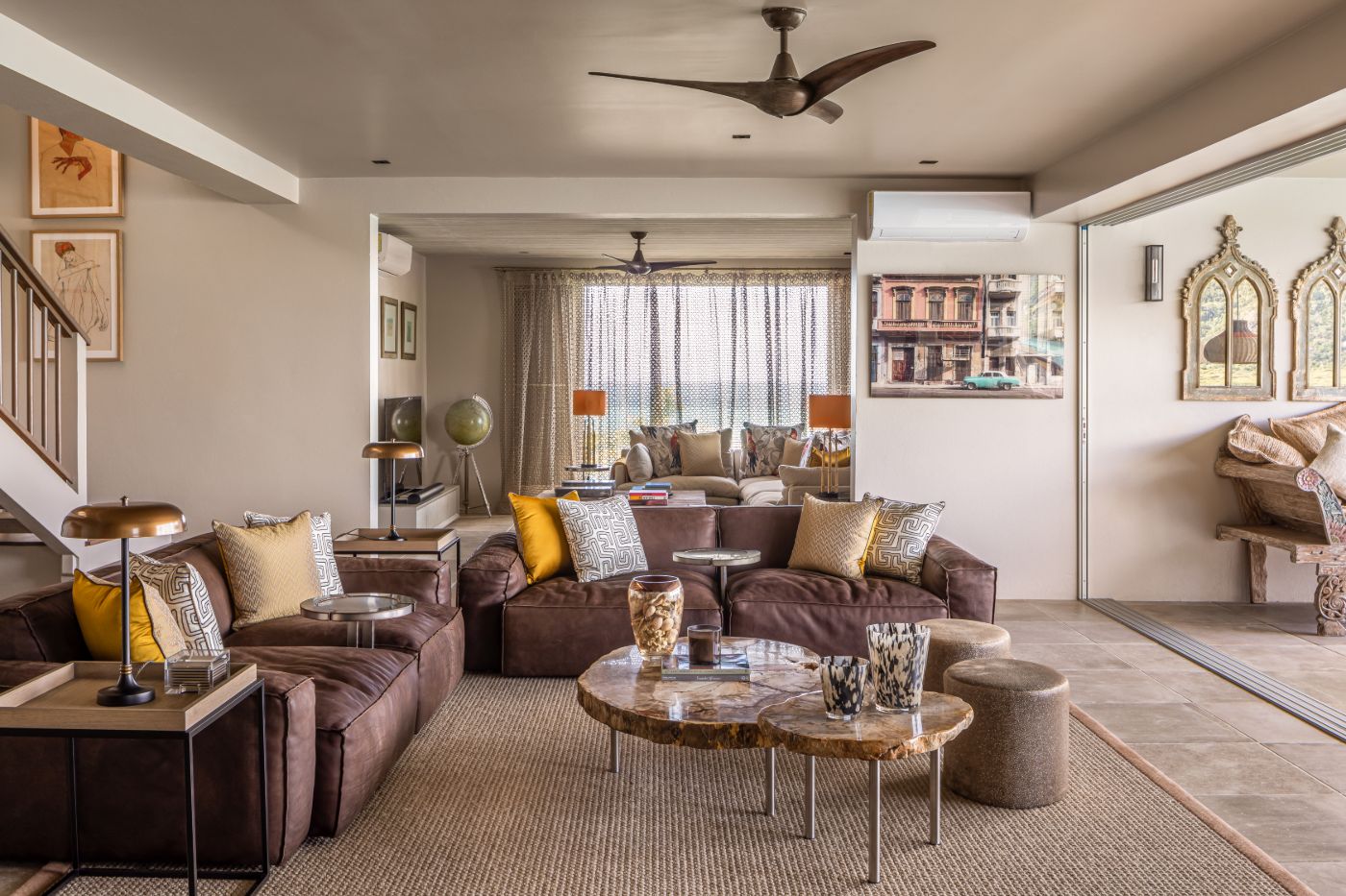 Living room at Villa Papillon