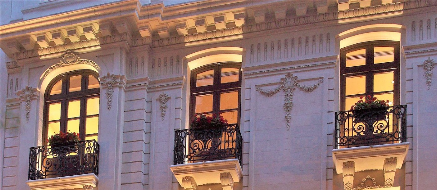 Facade of the Algodon Mansion hotel in Recoleta Buenos Aires