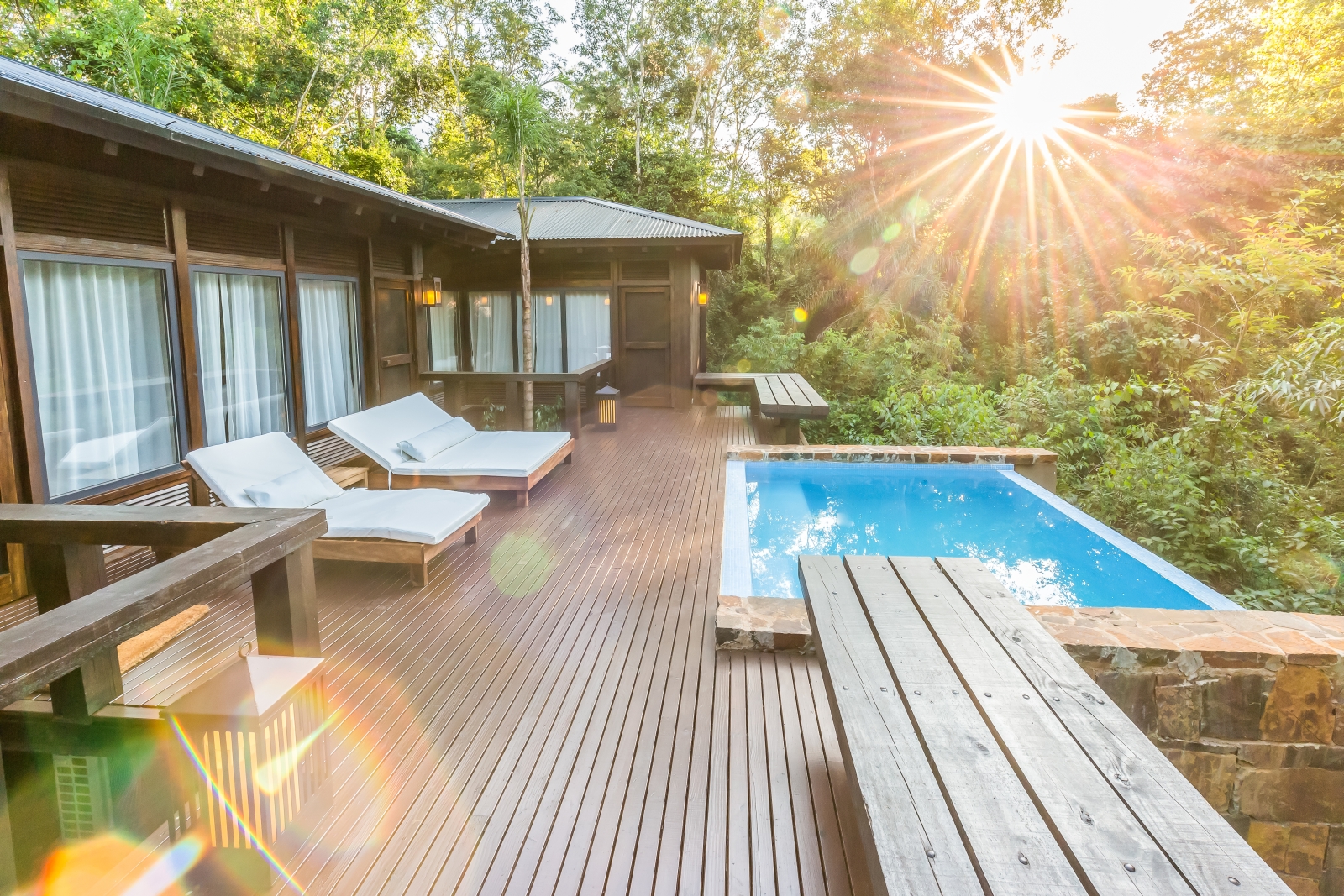 Private deck at Awasi Iguazu in Argentina