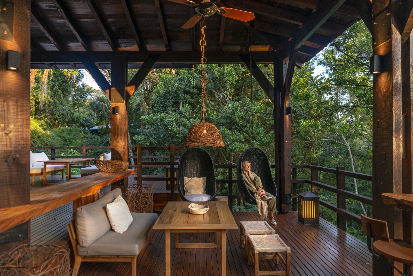 Terrace at Awasi Iguazu in Argentina