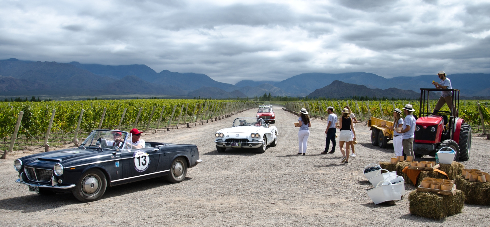 Cars at Casa de Uco Vineyards and Wine Resort in Argentina