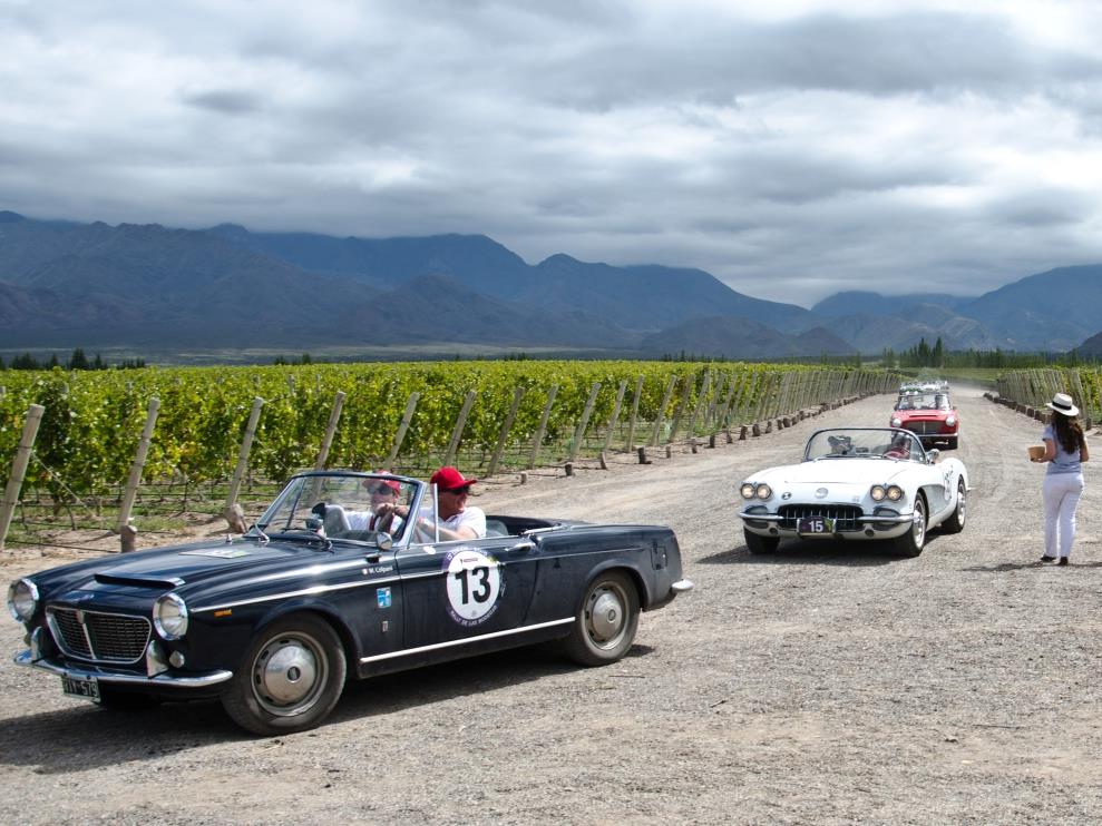 Cars at Casa de Uco Vineyards and Wine Resort in Argentina