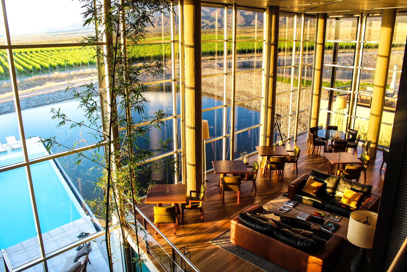 Dining at Casa de Uco Vineyards and Wine Resort in Argentina