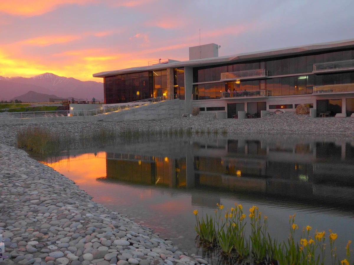 Sunset at Casa de Uco Vineyards and Wine Resort in Argentina