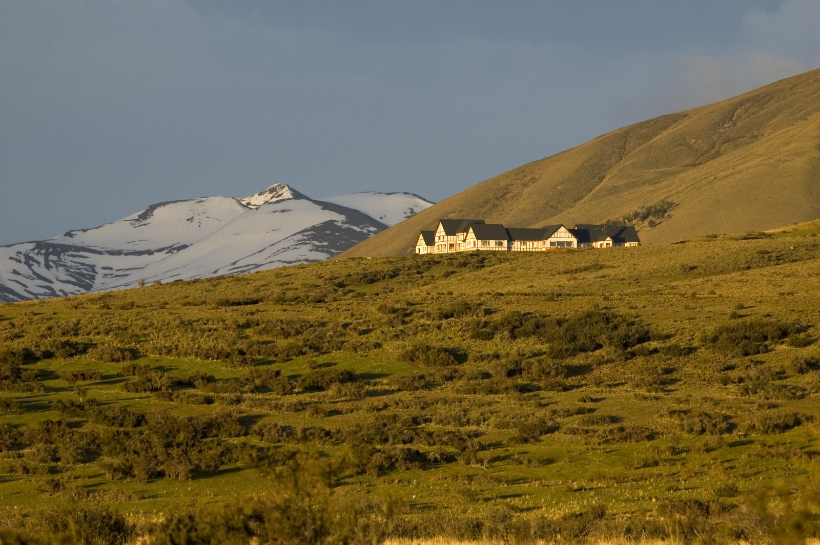 Distant view of the exterior of Eolo in Argentina