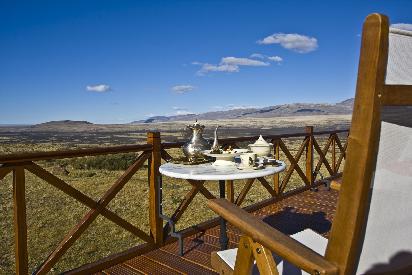 Terrace at Eolo in Argentina