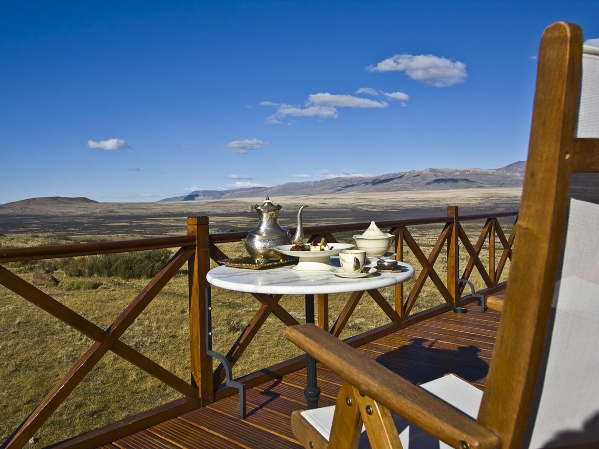 Terrace at Eolo in Argentina