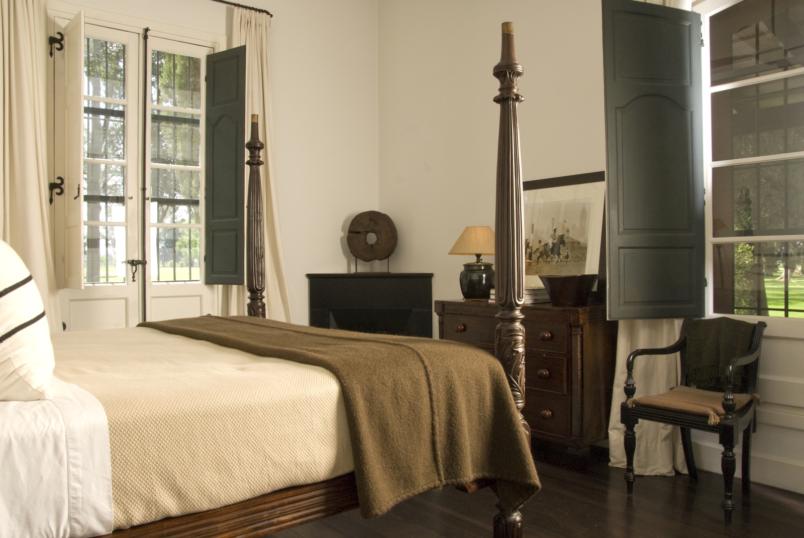 Bedroom at Estancia La Bamba de Areco in Argentina