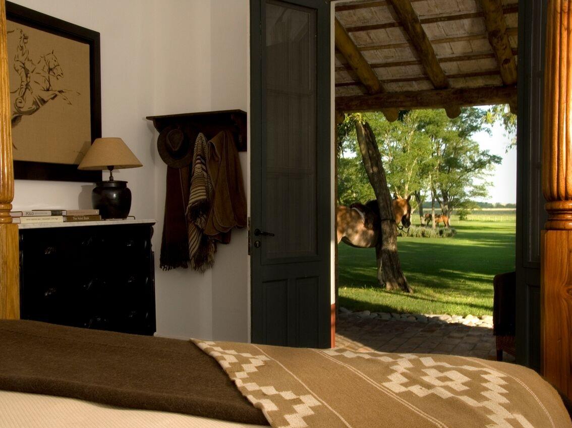 Bedroom at Estancia La Bamba de Areco in Argentina