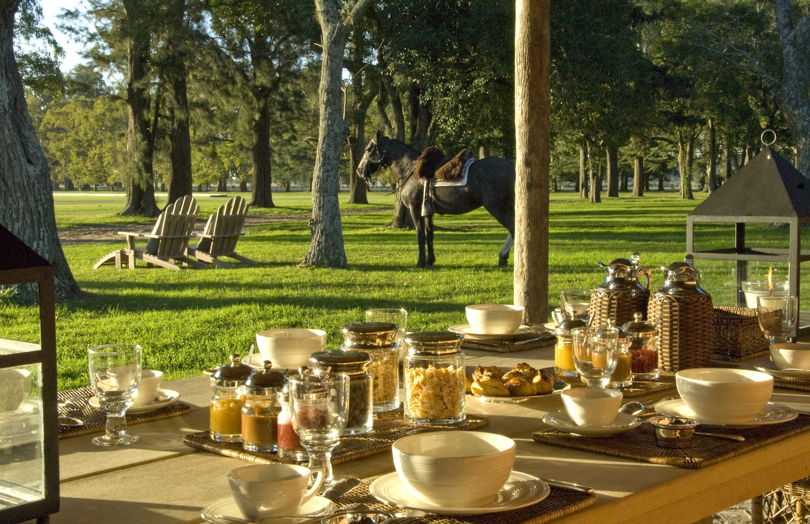 Breakfast at Estancia La Bamba de Areco in Argentina