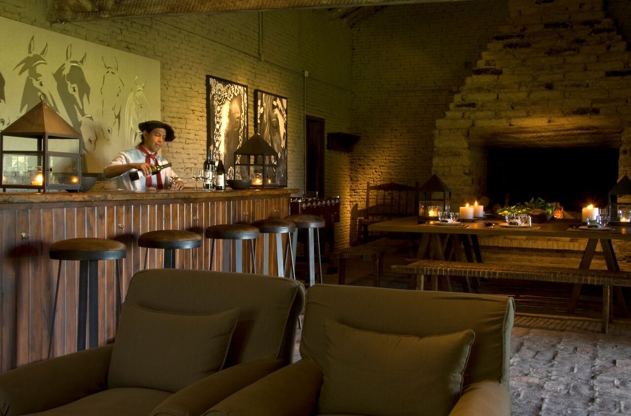 Dining at Estancia La Bamba de Areco in Argentina