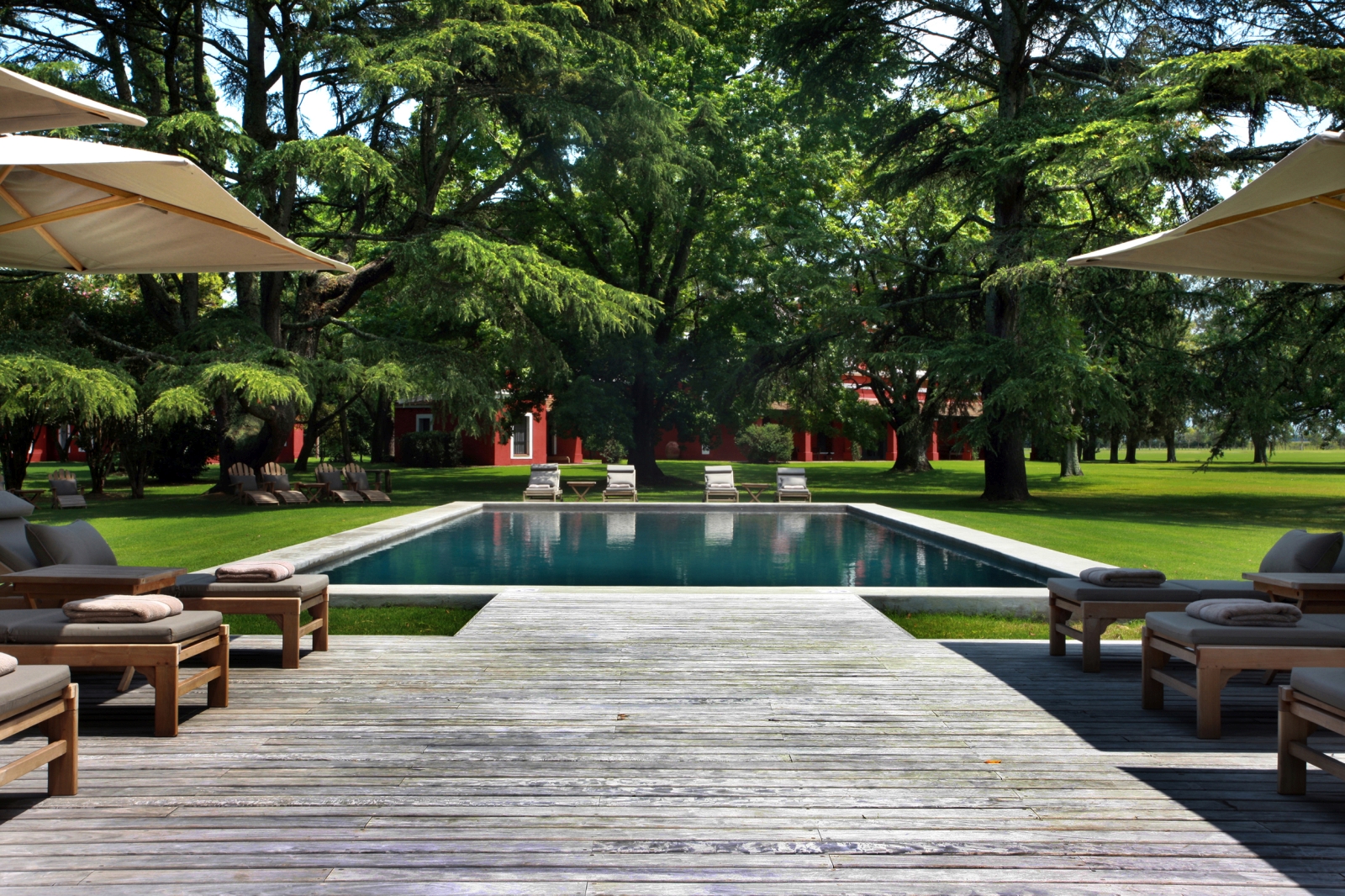 Pool at Estancia La Bamba de Areco in Argentina