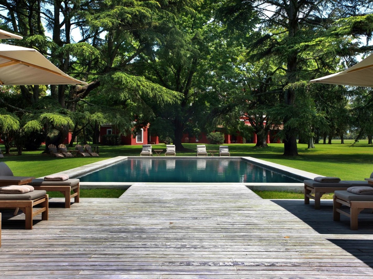 Pool at Estancia La Bamba de Areco in Argentina