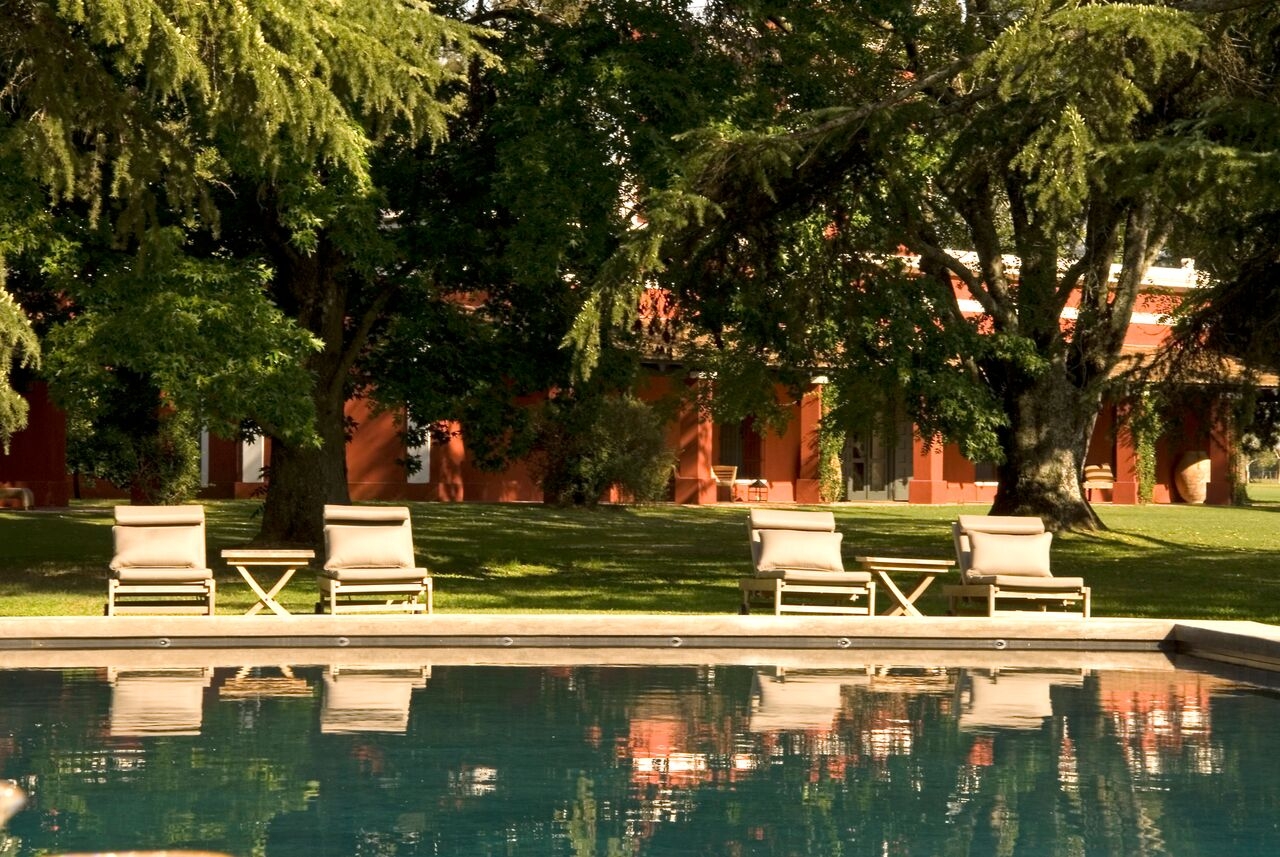 Pool at Estancia La Bamba de Areco in Argentina