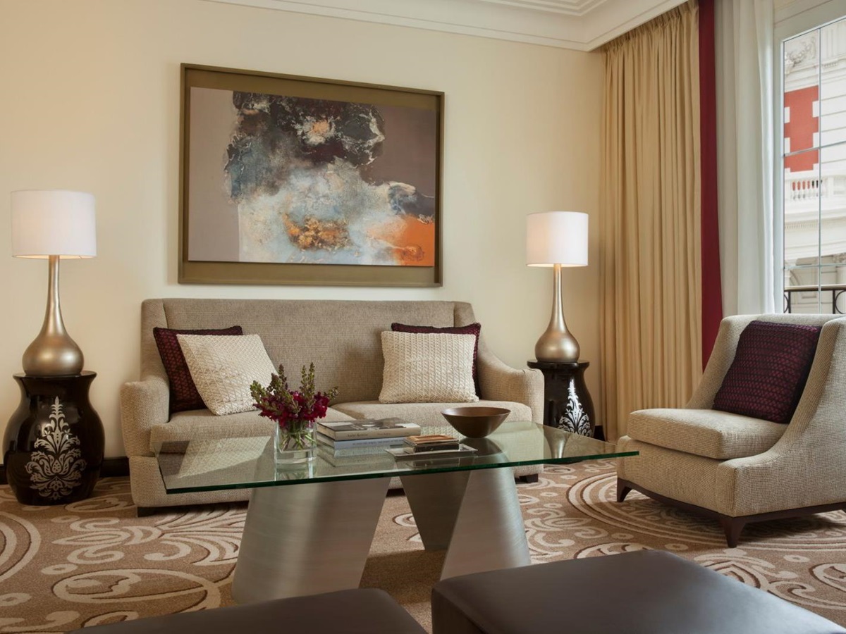 Guest suite seating area at Four Seasons Buenos Aires in Argentina
