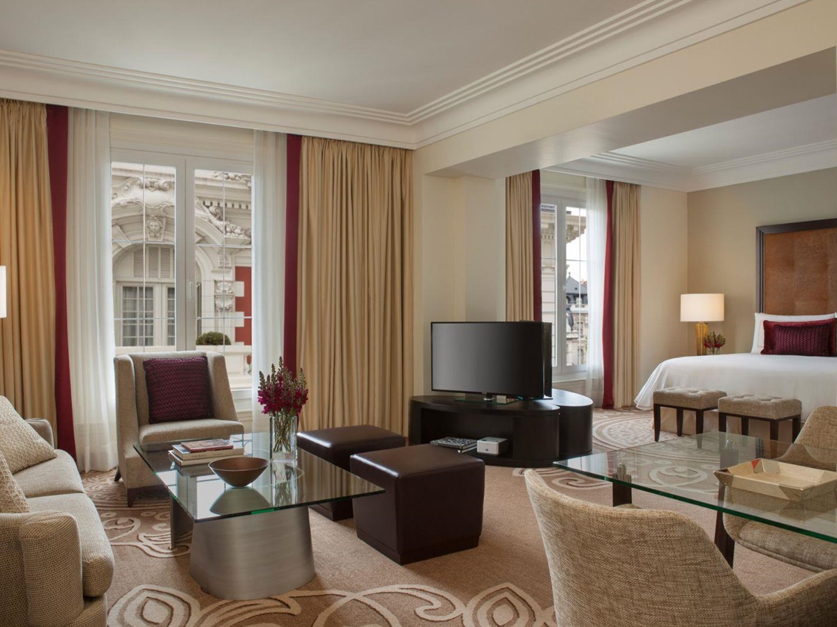 Large guest suite living area at Four Seasons Buenos Aires in Argentina