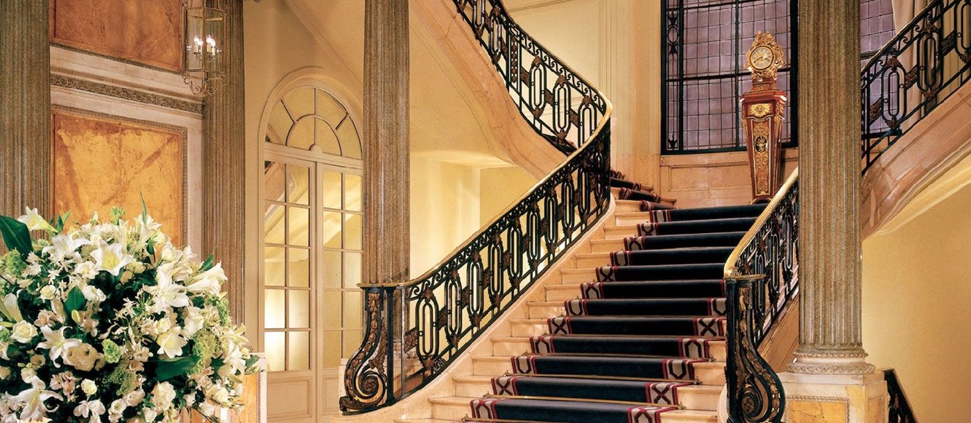 Grand staircase in the Four Seasons hotel in Recoleta Buenos Aires