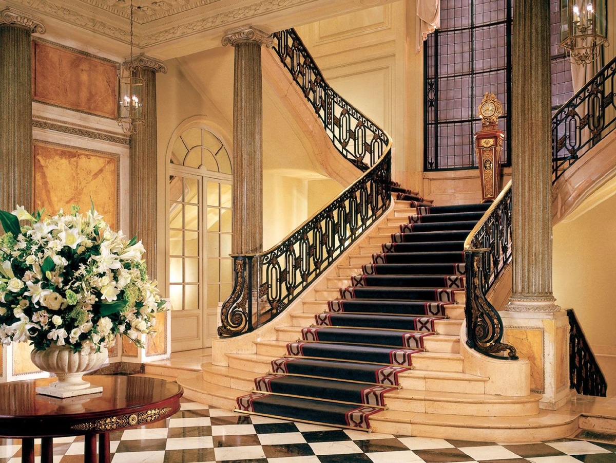 Grand staircase in the Four Seasons hotel in Recoleta Buenos Aires