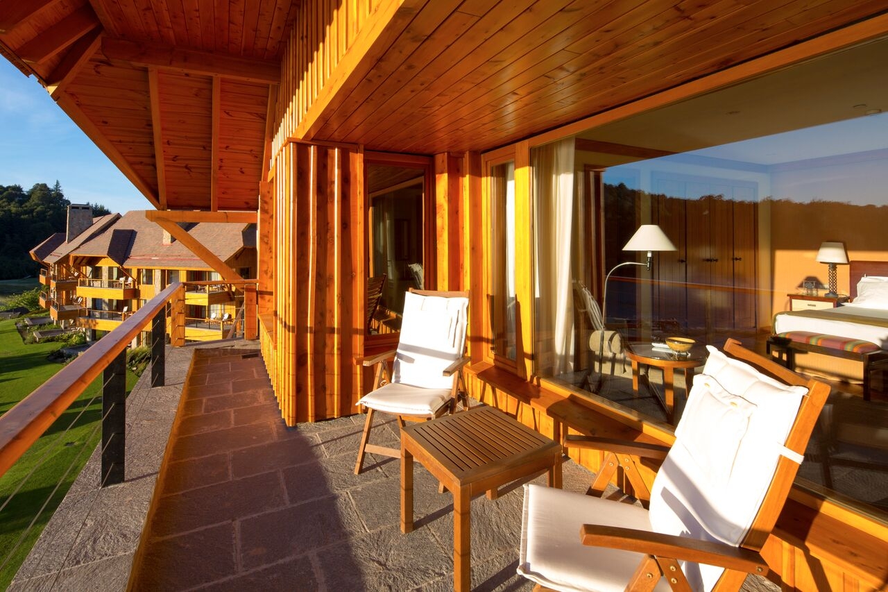 Balcony at Llao Llao in Argentina
