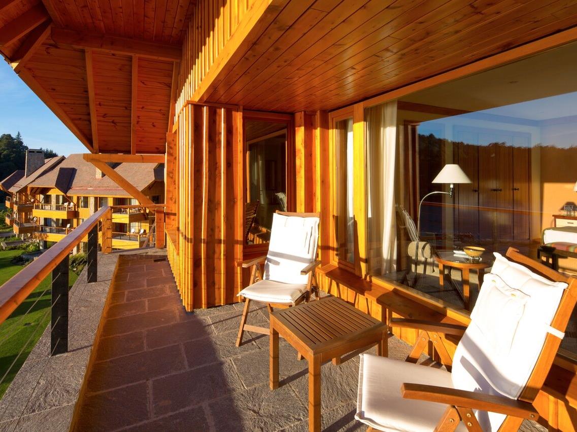Balcony at Llao Llao in Argentina