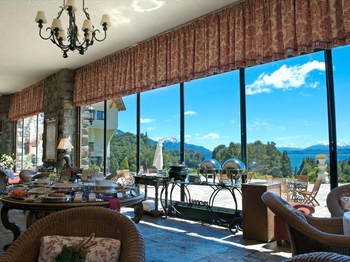 Dining at Llao Llao in Argentina