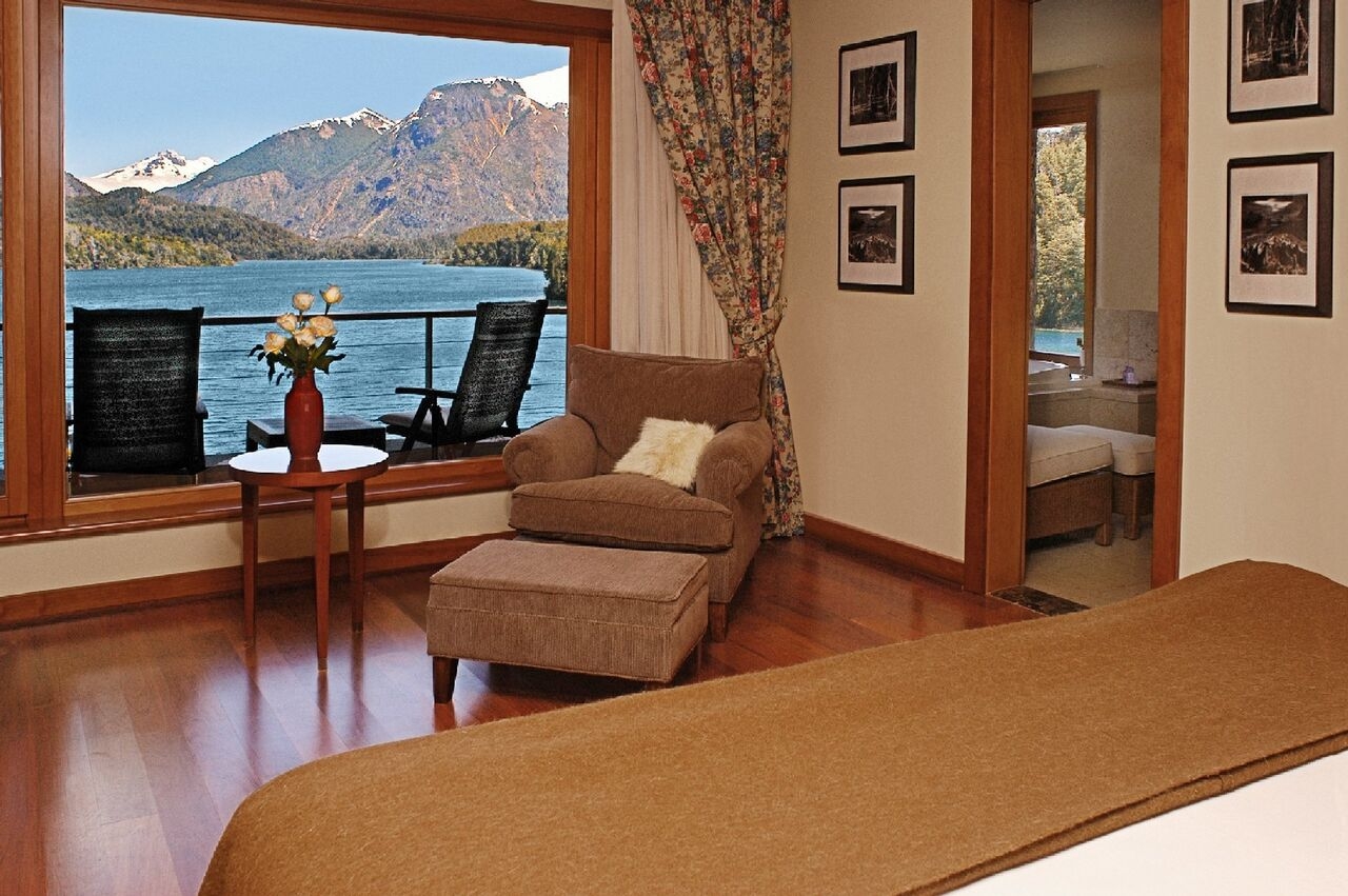 Double bedroom at Llao Llao in Argentina