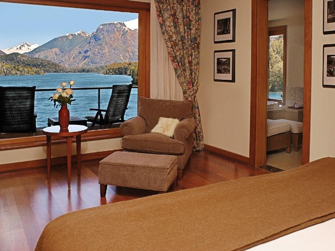 Double bedroom at Llao Llao in Argentina