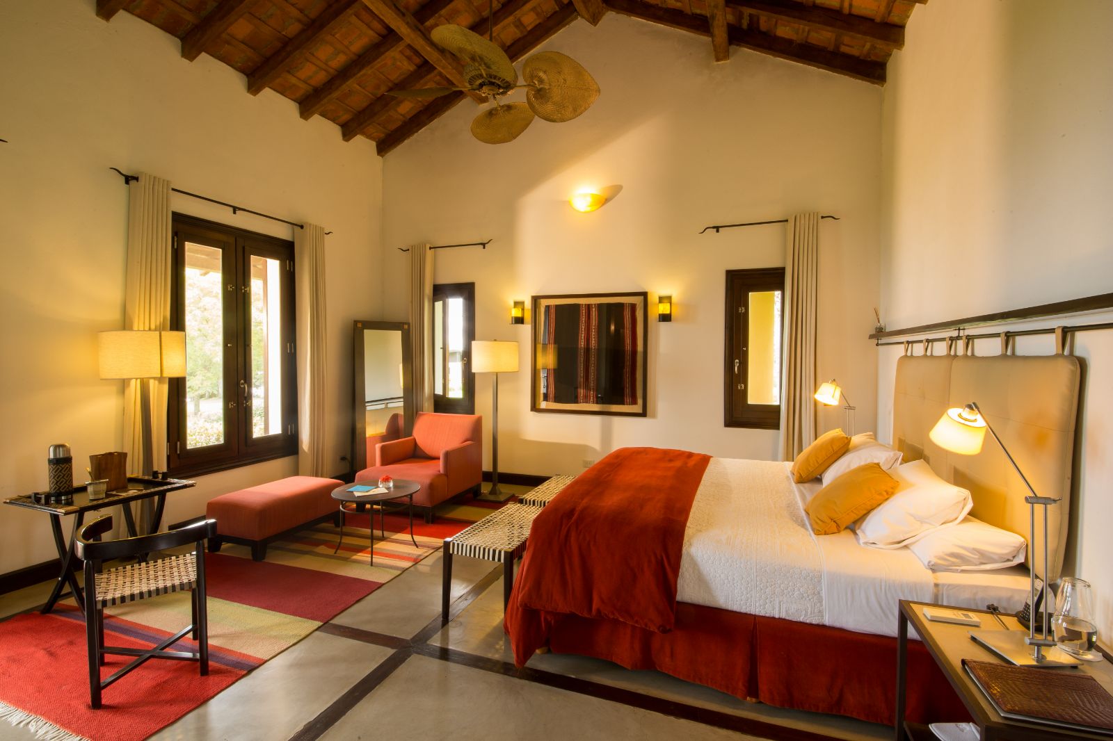 Casco guest suite at Puerto Valle Hotel de Esteros in the Ibera Wetlands in Argentina