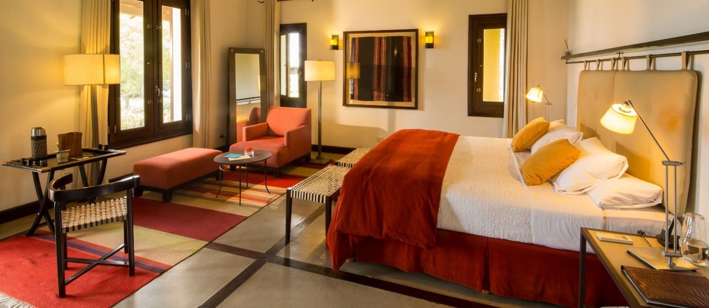 Casco guest suite at Puerto Valle Hotel de Esteros in the Ibera Wetlands in Argentina