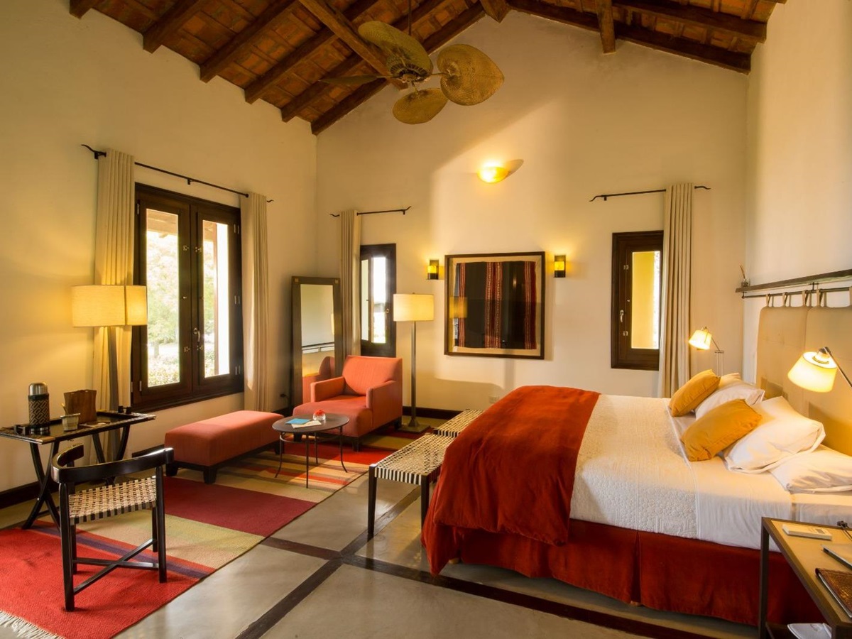 Casco guest suite at Puerto Valle Hotel de Esteros in the Ibera Wetlands in Argentina