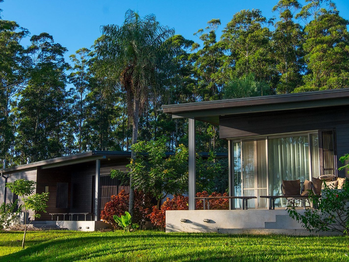 Deluxe room exterior at Puerto Valle Hotel de Esteros in Argentina's Ibera Wetlands
