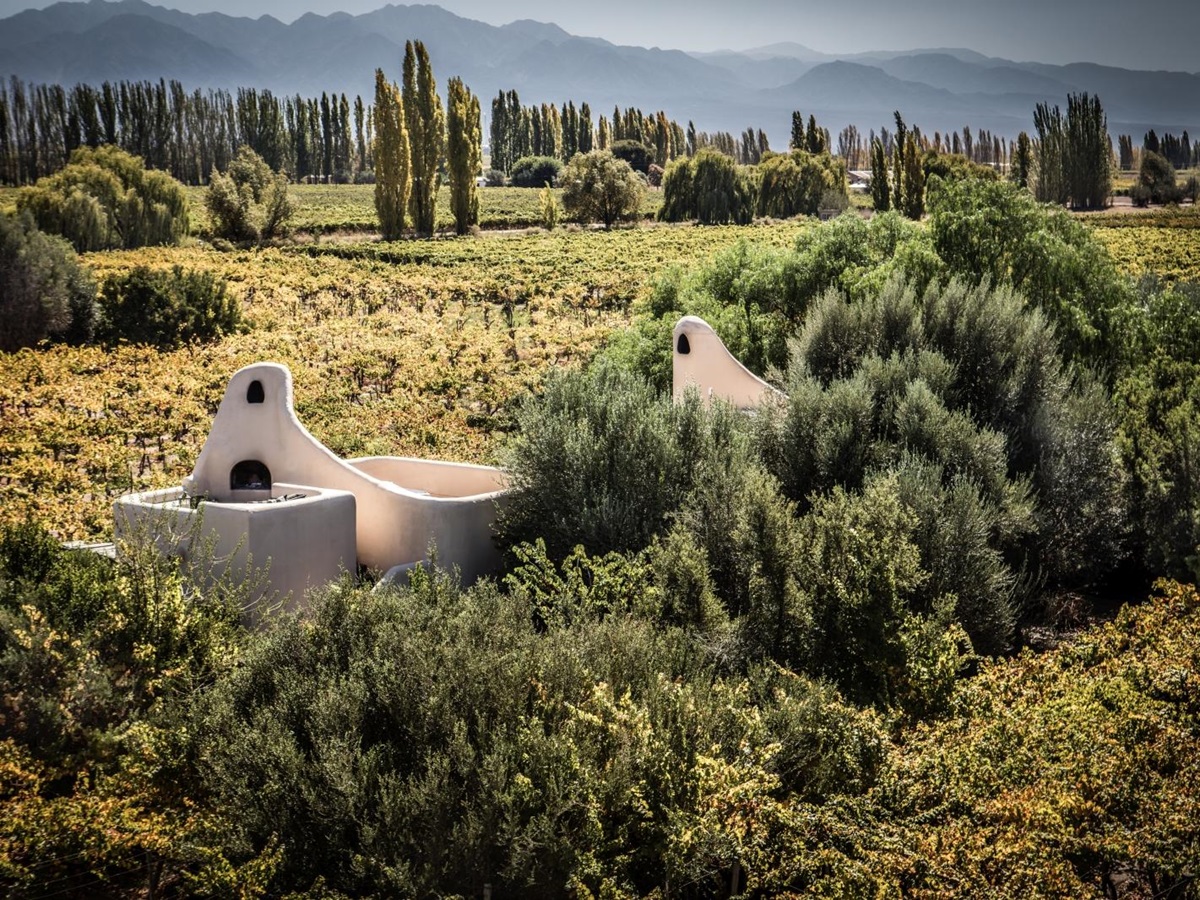 View at Cavas Wine Lodge in Argentina