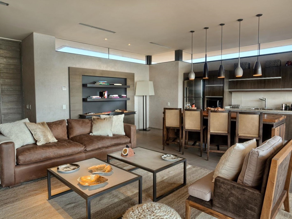 Deluxe villa living area at The Vines Resort & Spa in Argentina's Uco Valley