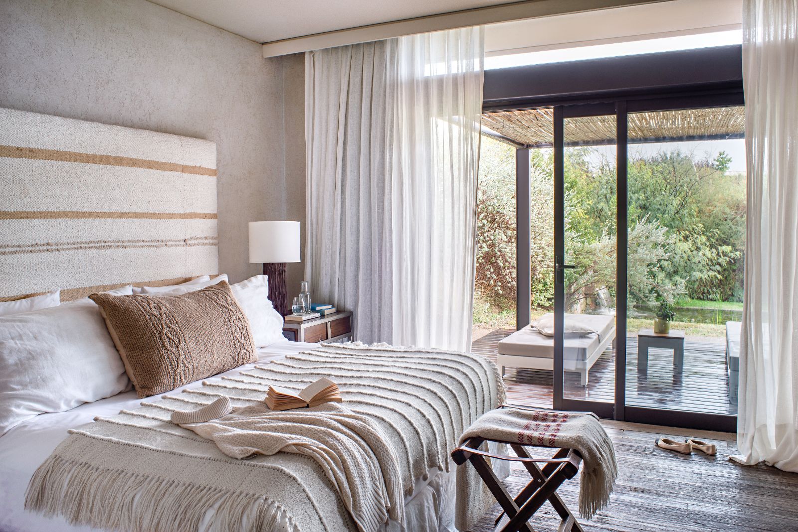 One bed villa bedroom at The Vines Resort & Spa in Argentina's Uco Valley