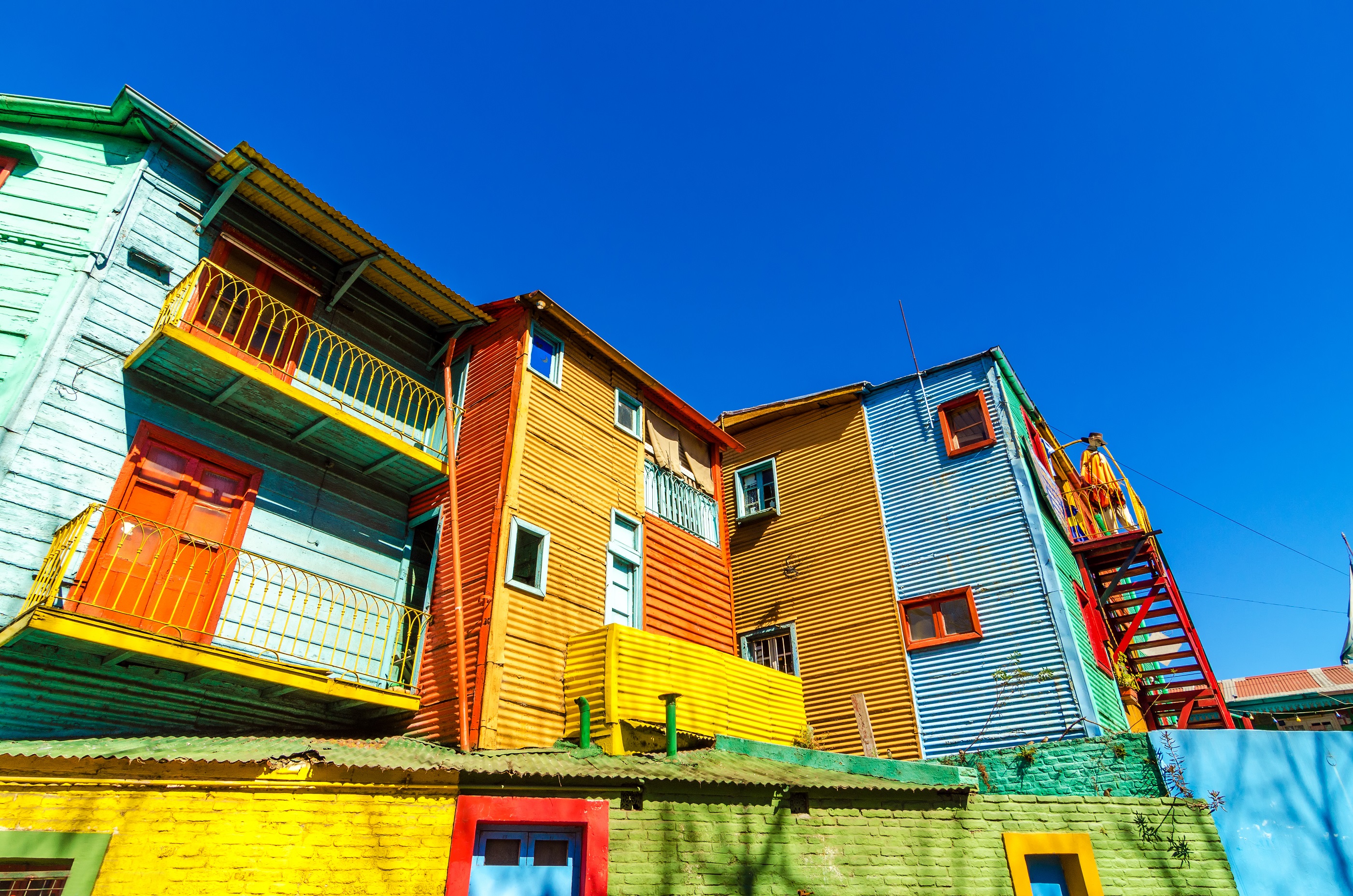 Colourful buildings on Caminito St in Buenos Aires, Argentina