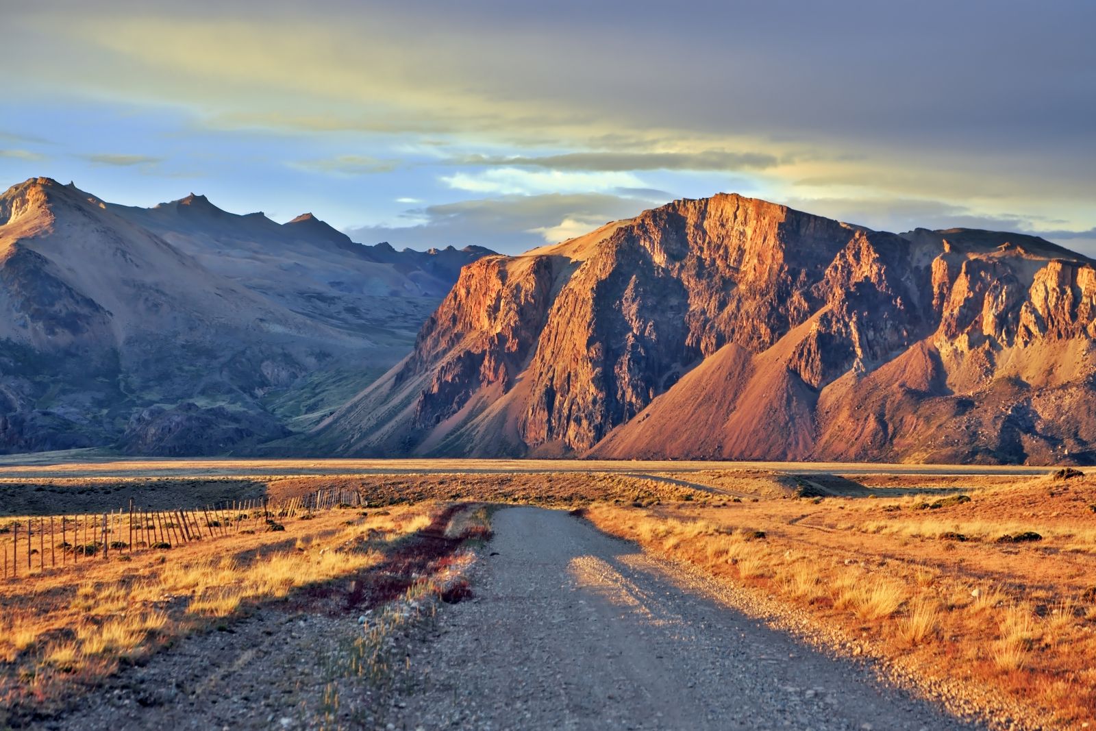 Patagonian mountain scenery near El Calafate in Argentina