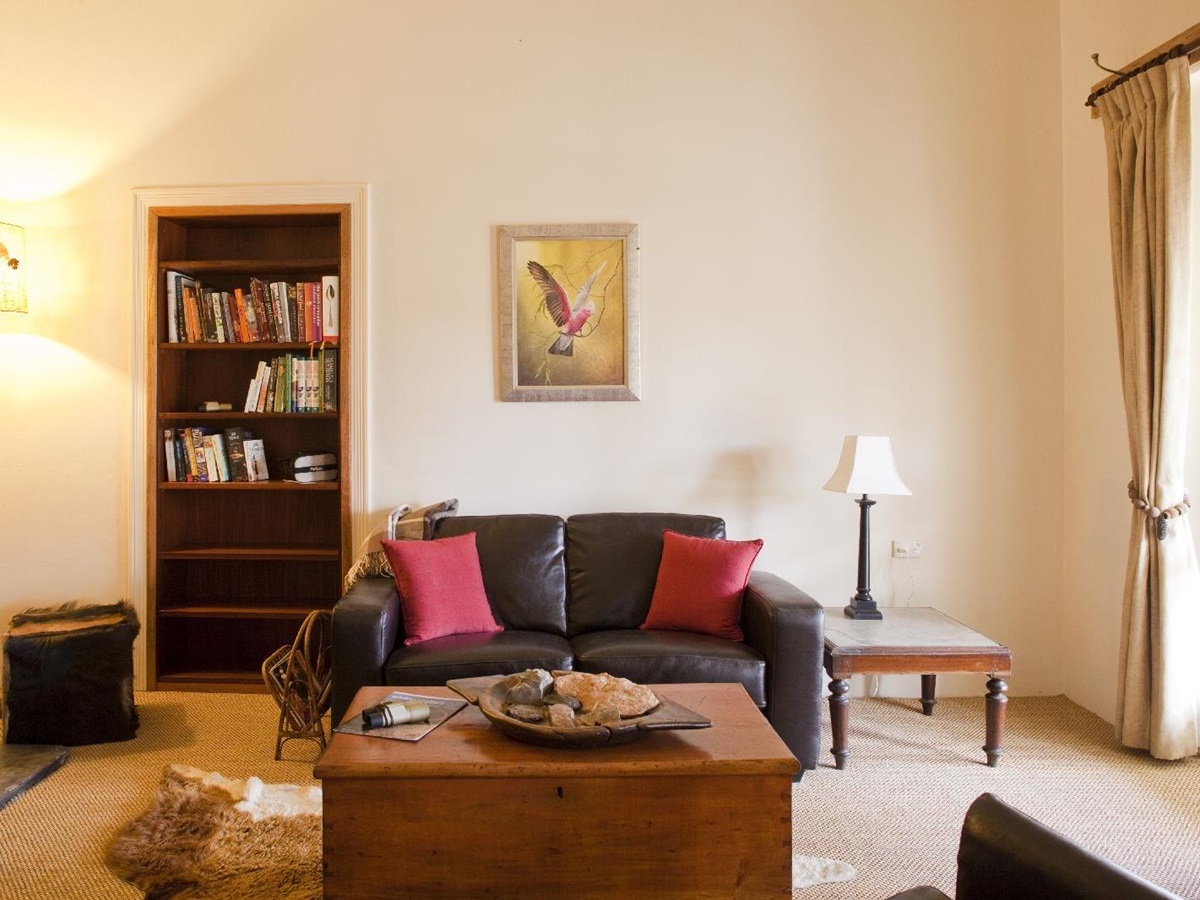 Comfortable guest lounge at Arkaba Homestead in Australia