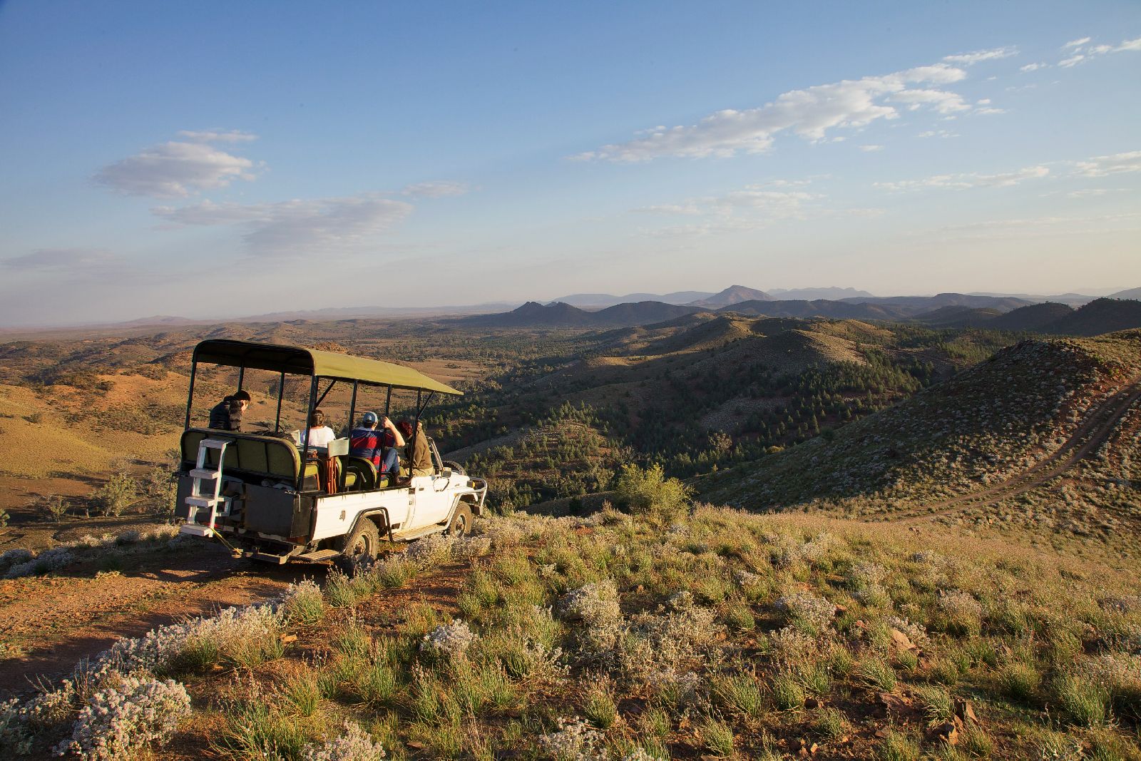 A scenic safari drive from the Arkaba Homestead in Australia