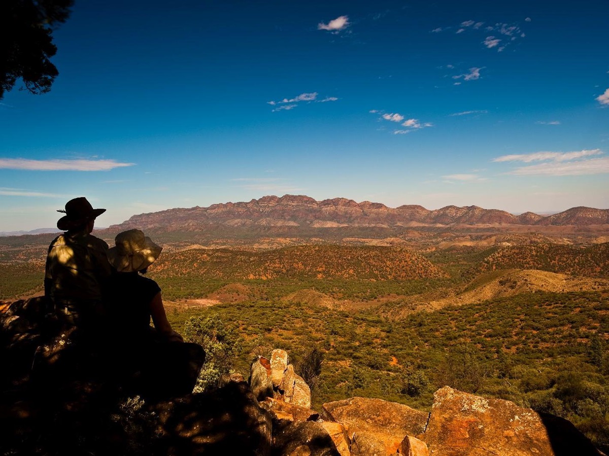 Spectacular clifftop views near the Arkaba Homestead in Australia